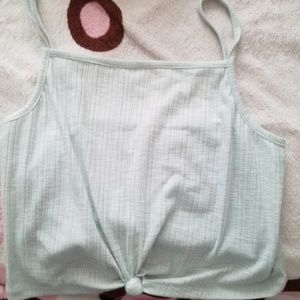 Mint green crop top